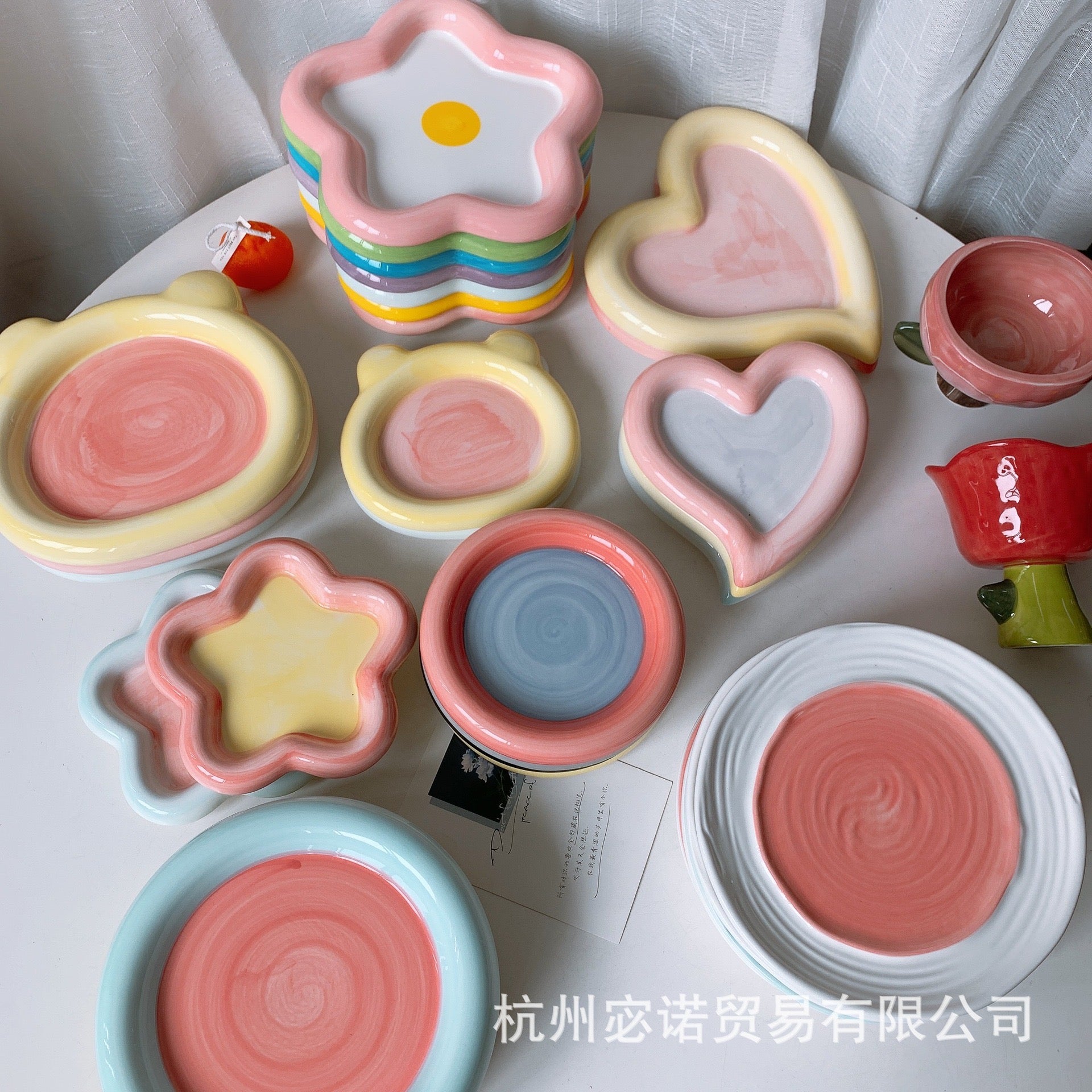 Creative Art Color Ceramic Plate