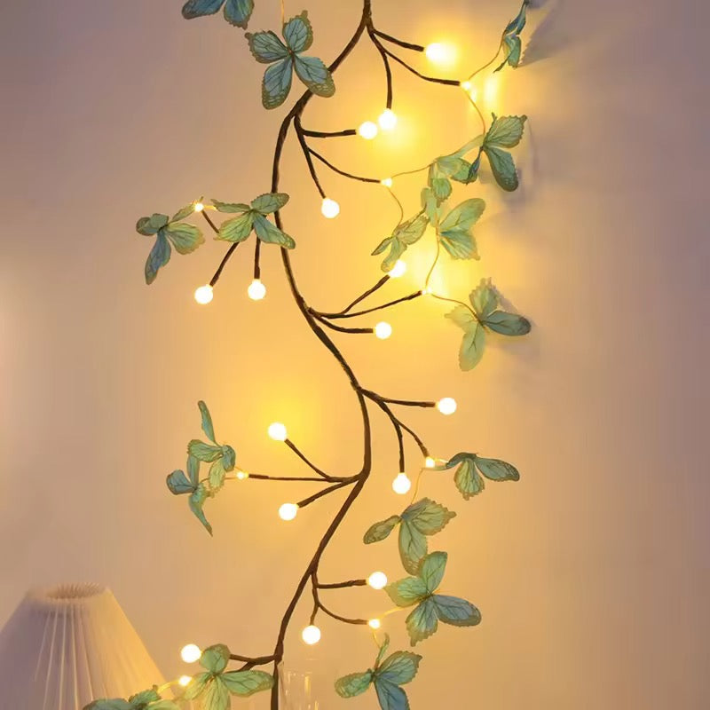 Butterfly & Berry Ball Twig Branch Led Light