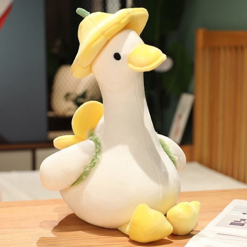 30CM Kawaii Duck Flower Plush Stuffed Toy