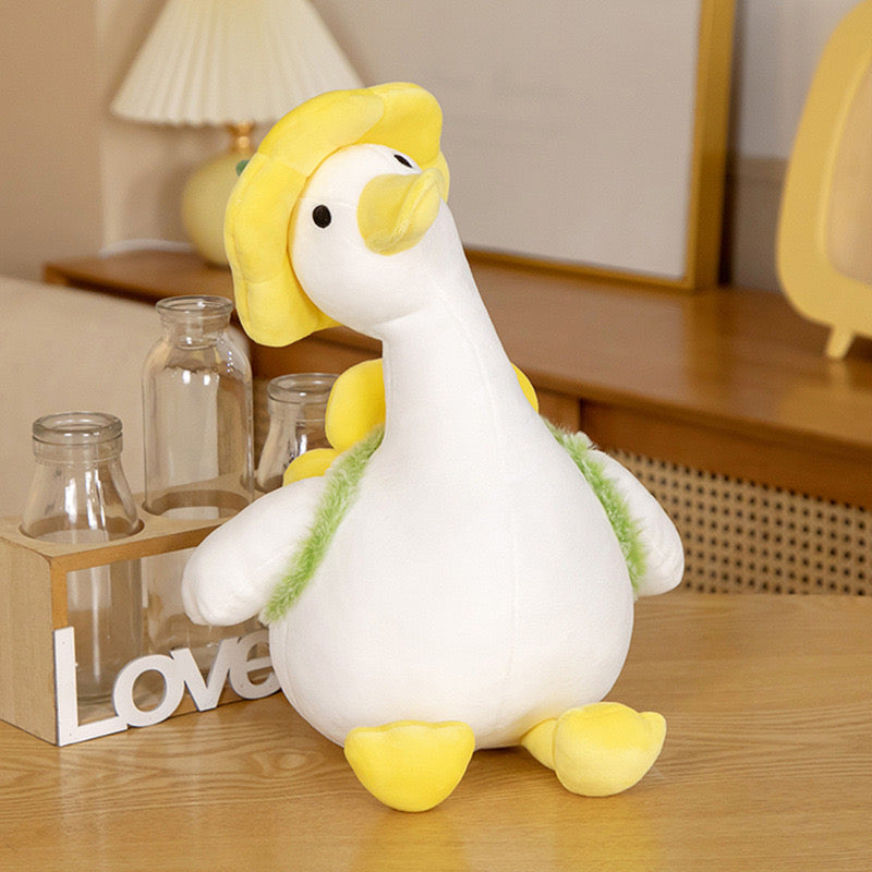 30CM Kawaii Duck Flower Plush Stuffed Toy