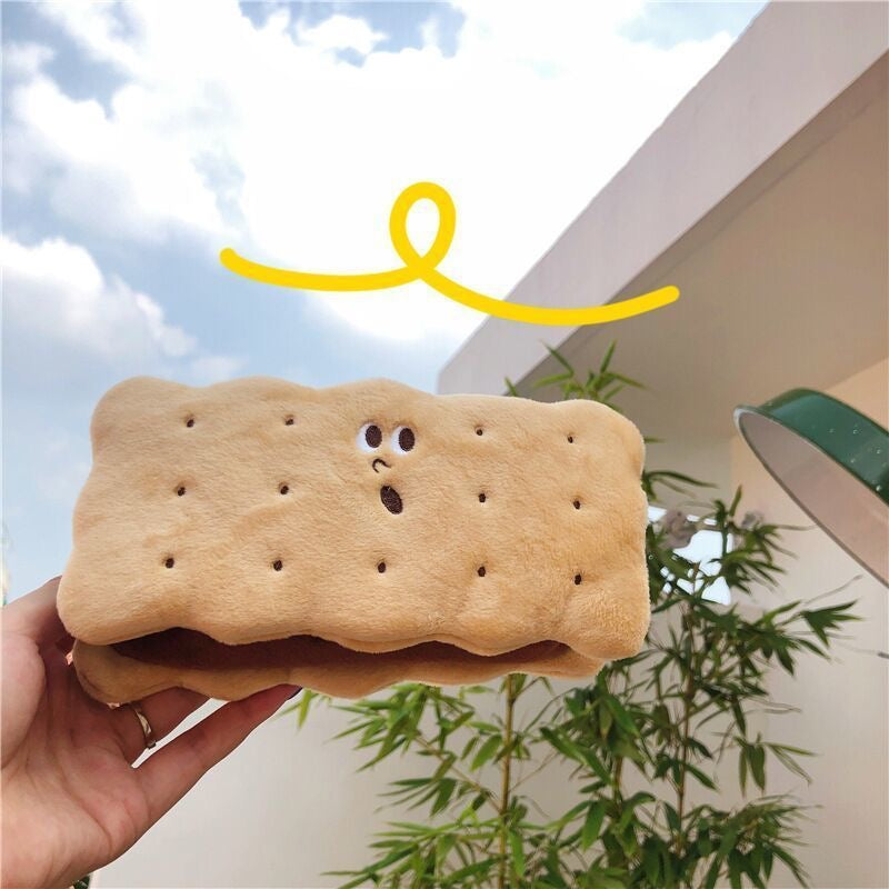 Cute Cartoon Biscuit Shape Pencil Case