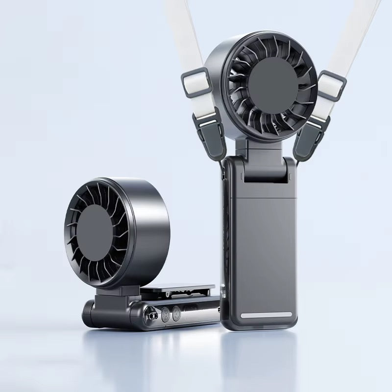 Portable Waist & Neck Fan 3000mAh Rechargeable 360° Rotatable Fan