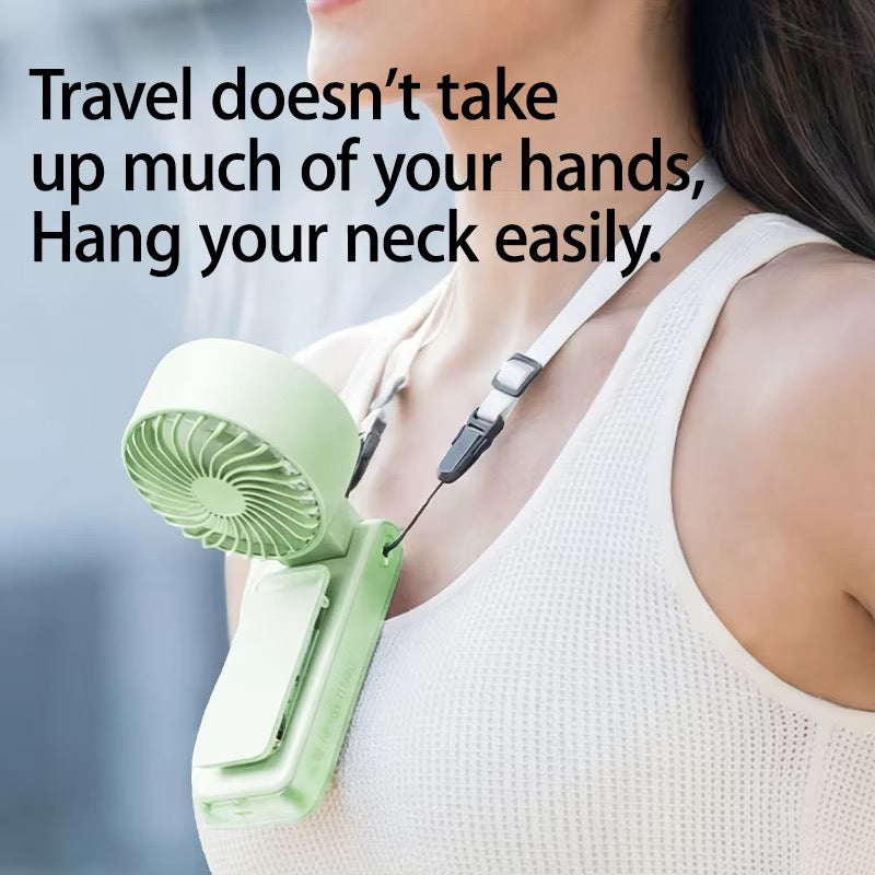 Portable Waist & Neck Fan 3000mAh Rechargeable 360° Rotatable Fan