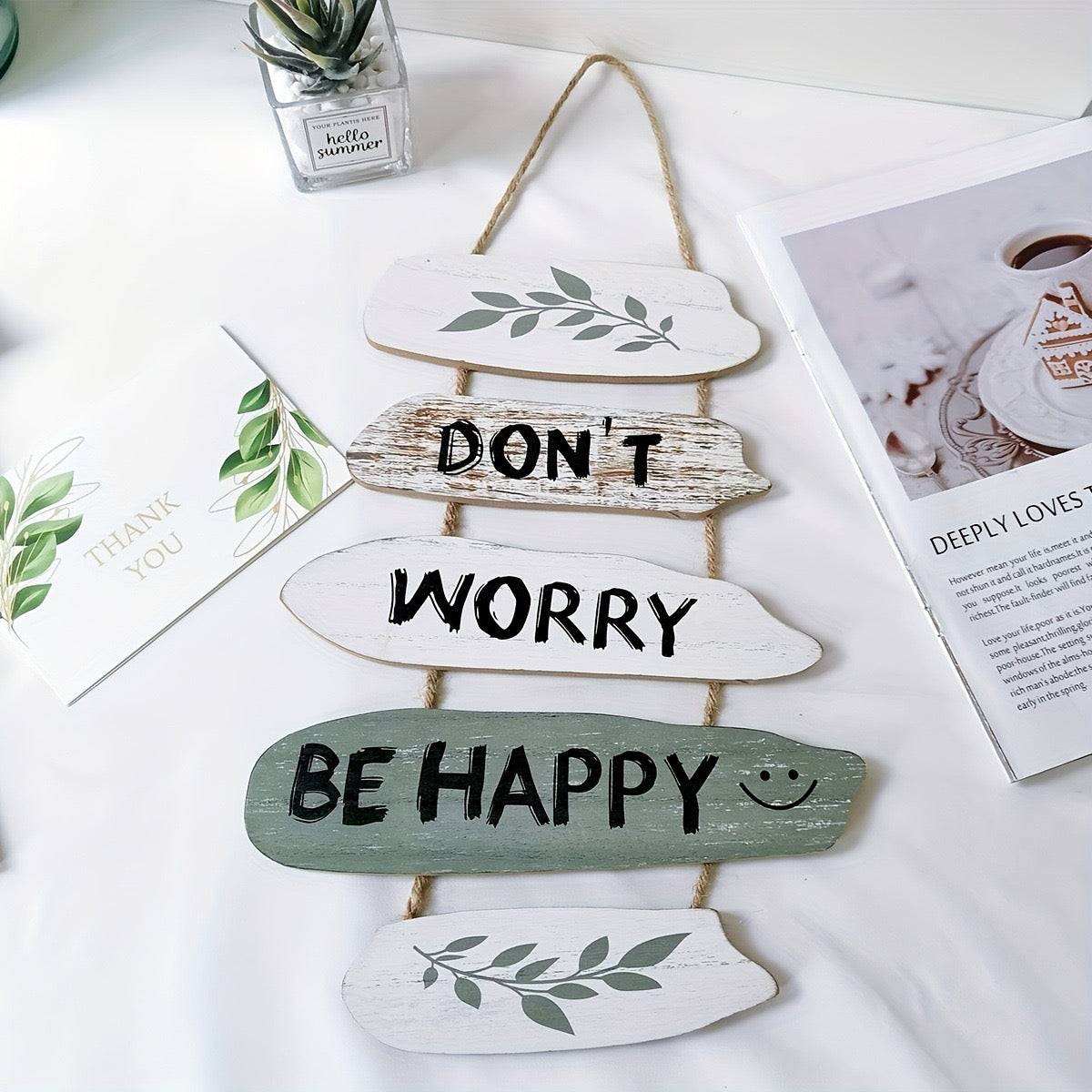 Don't Worry Be Happy Wall Hanging Plaque Sign