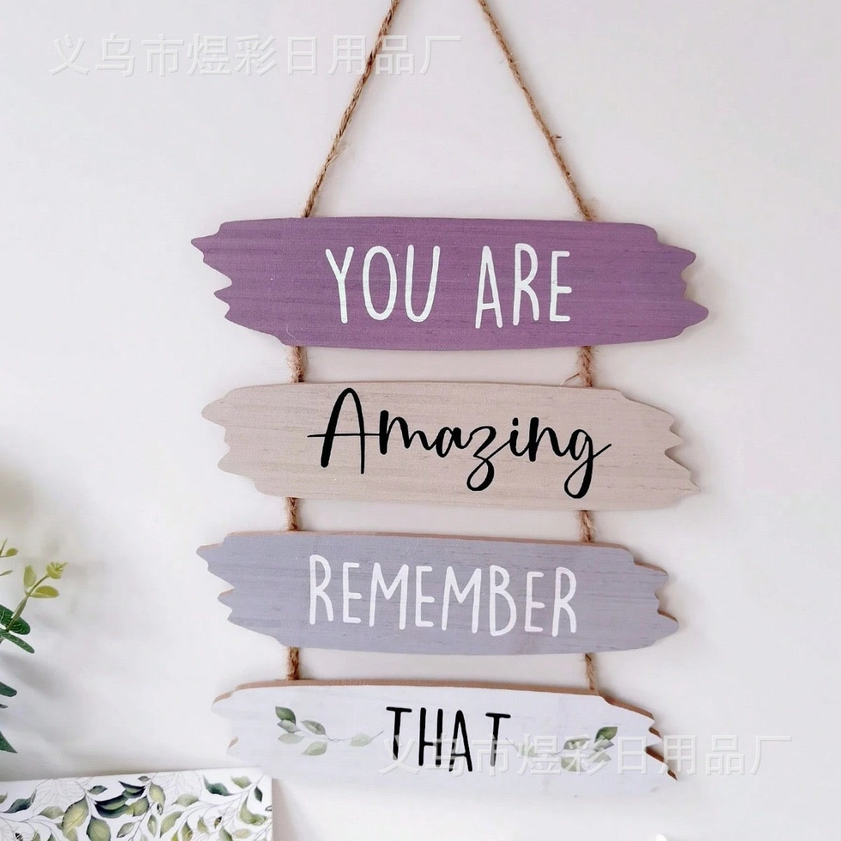 You Are Amazing Remember That Wall Hanging Plaque Sign