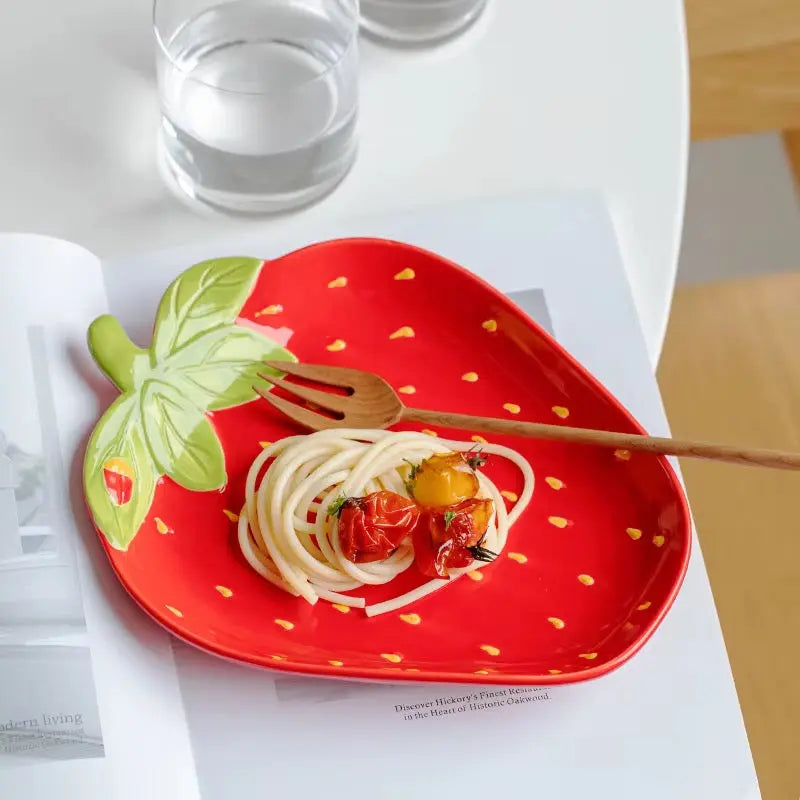 Strawberry Ceramic Serving Plate & Bowl Collection