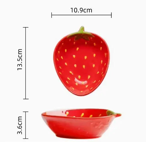 Strawberry Ceramic Serving Plate & Bowl Collection