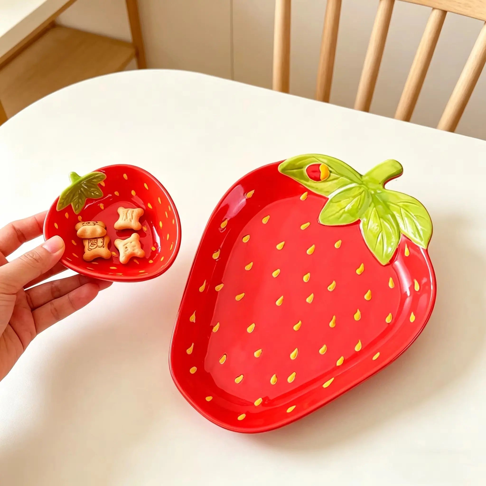 Strawberry Ceramic Serving Plate & Bowl Collection