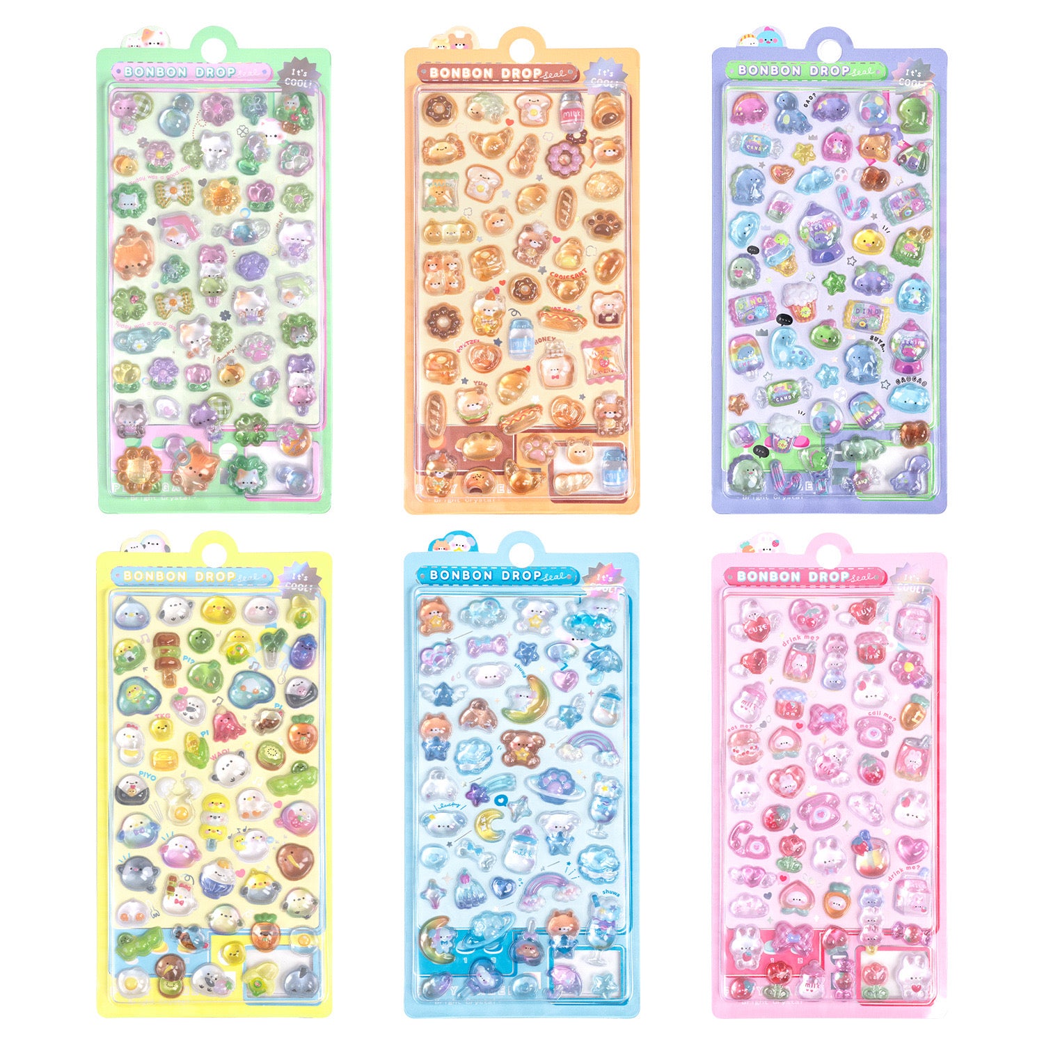 1pcs Kawaii Candy Ghost Bread Sticker Sheet