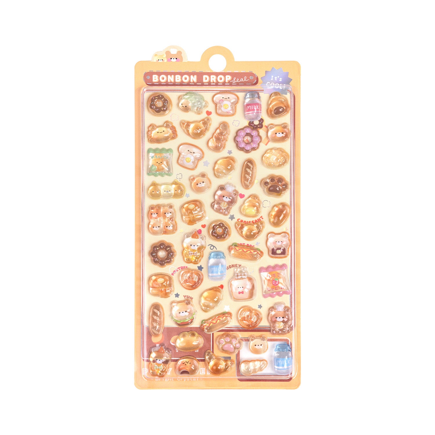 1pcs Kawaii Candy Ghost Bread Sticker Sheet