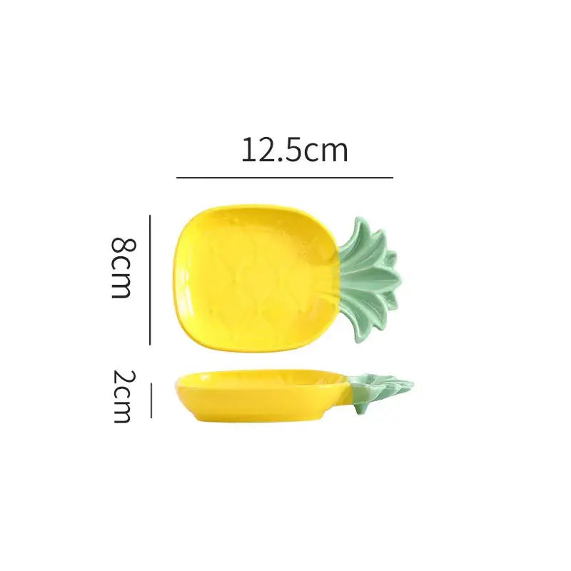 Pineapple Shaped Ceramic Serving Plate Collection