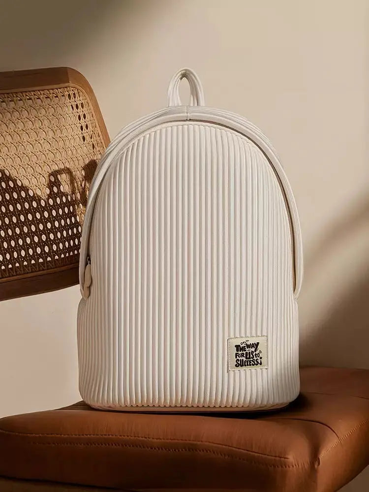 Minimalist Pleated Backpack for Women Lightweight Fashion Travel & Casual Daypack Sparkels  Sparkels