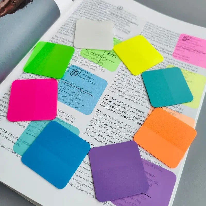 120 Sheets Self-adhesive Tearing Sticky Notes Set PET Transparent Self-adhesive Label Stickers