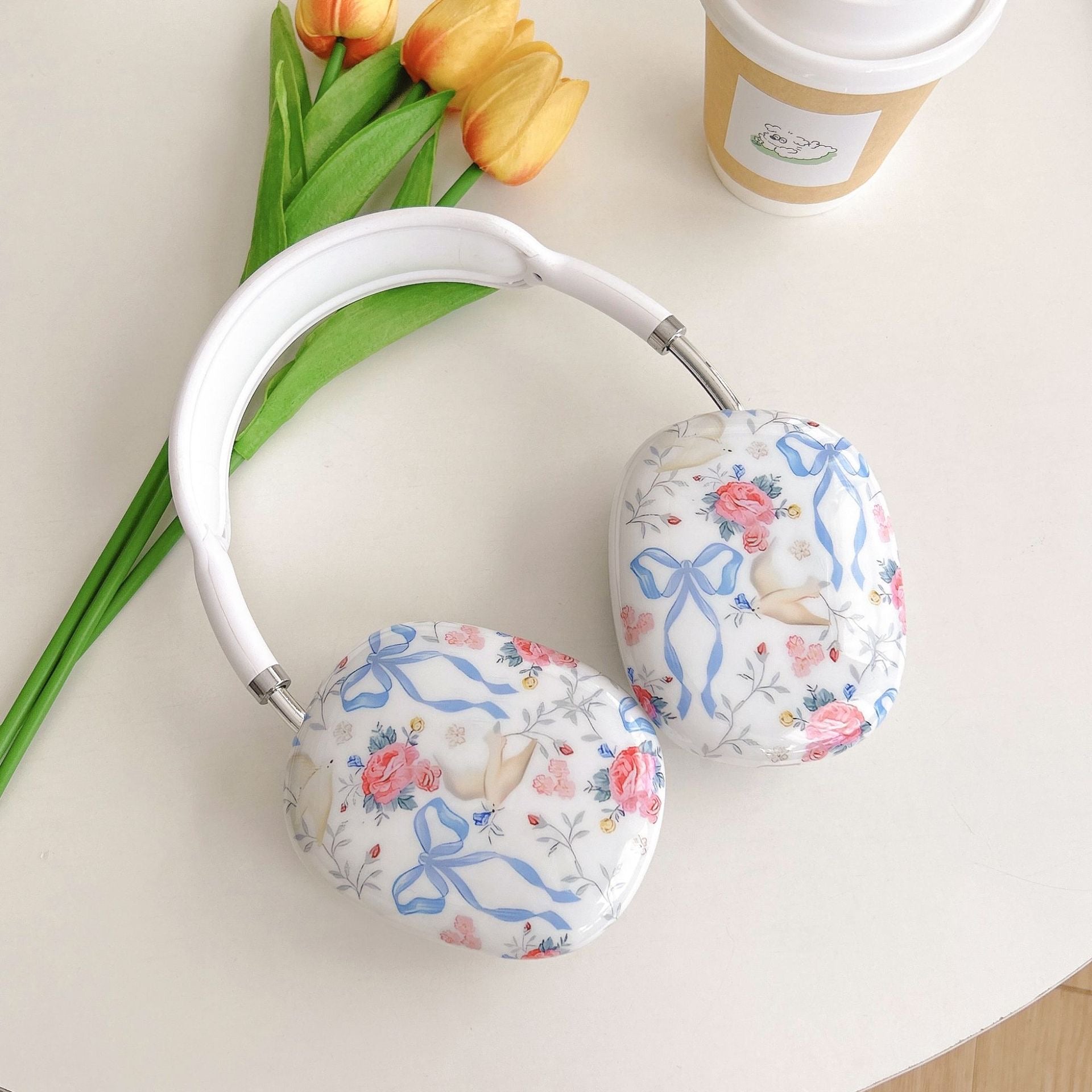 Silicone Floral Headphone Case