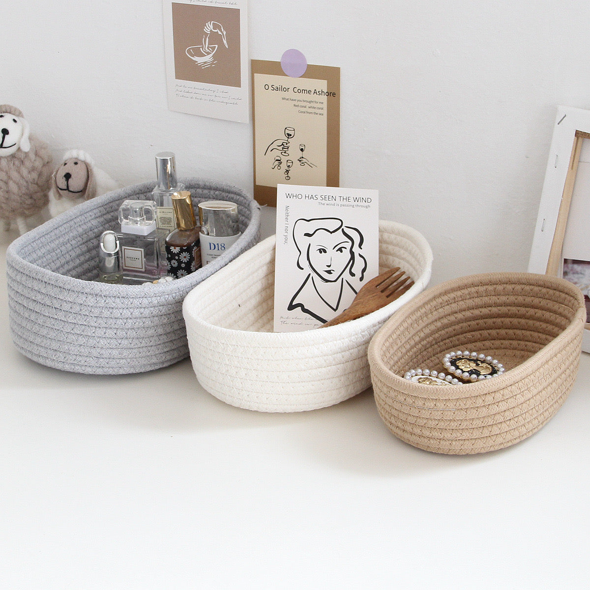 Multifunctional Rope Style Storage Basket