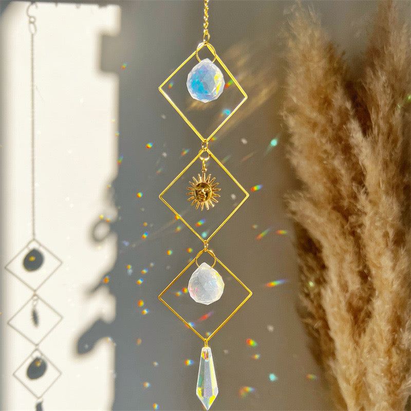 Crystal Sun Catcher Wind Chime Rainbow Maker Decoration