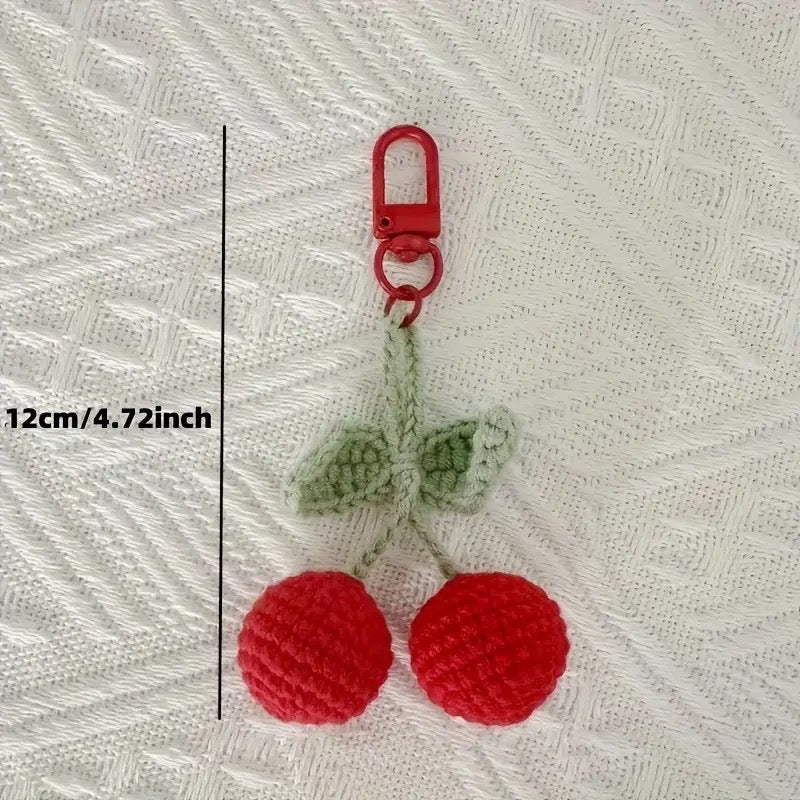 Handmade Cherry Shape Keychain