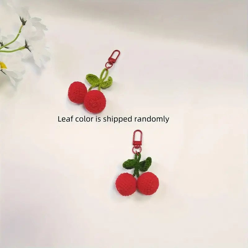 Handmade Cherry Shape Keychain