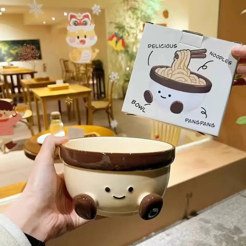 Cute Ceramic Noodle Bowl 900ml