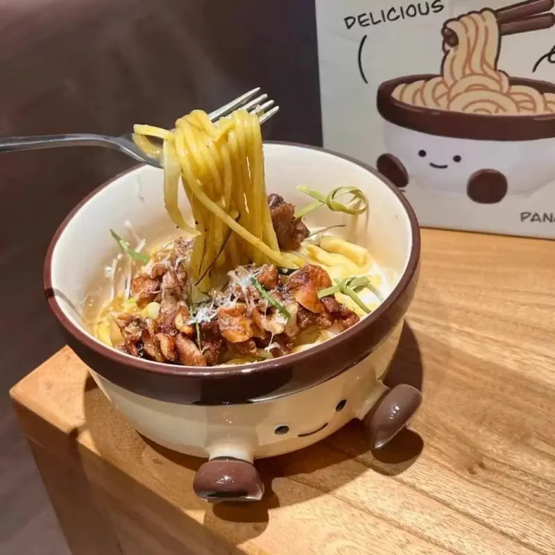 Cute Ceramic Noodle Bowl 900ml