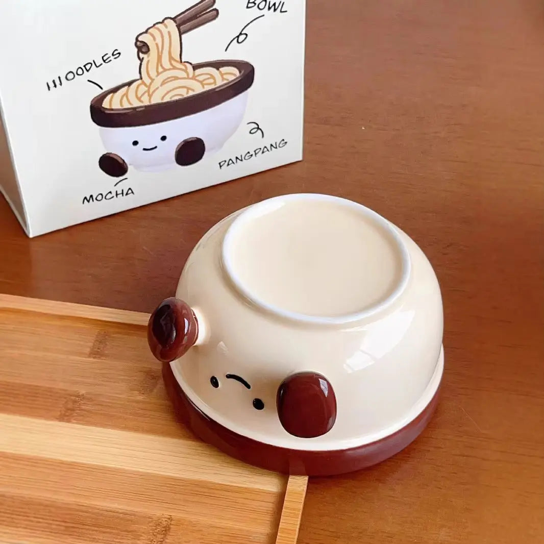 Cute Ceramic Noodle Bowl 900ml