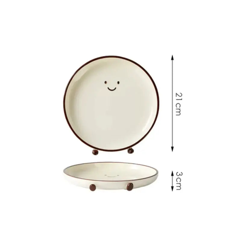 Cute Smiley Ceramic Dinnerware Collection