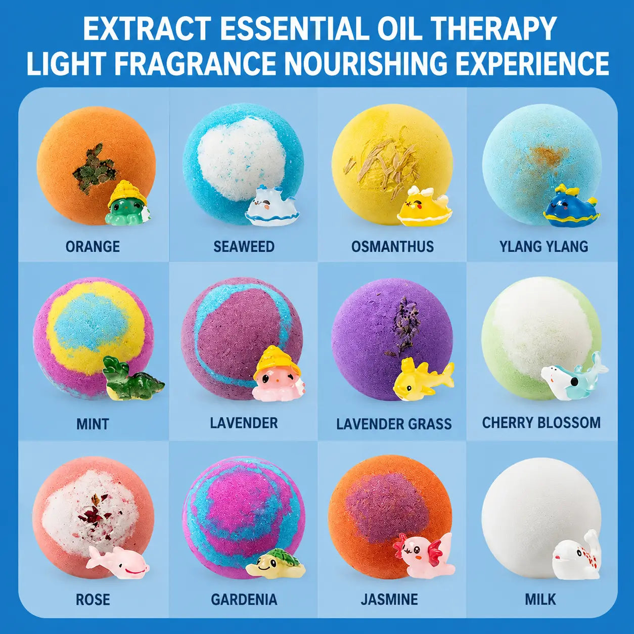 Ocean Toy Bath Bomb Gift Set 12 Scents