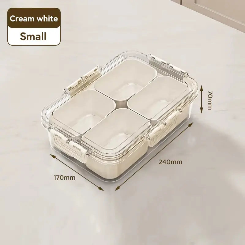 4-Compartment Airtight Food Storage Box