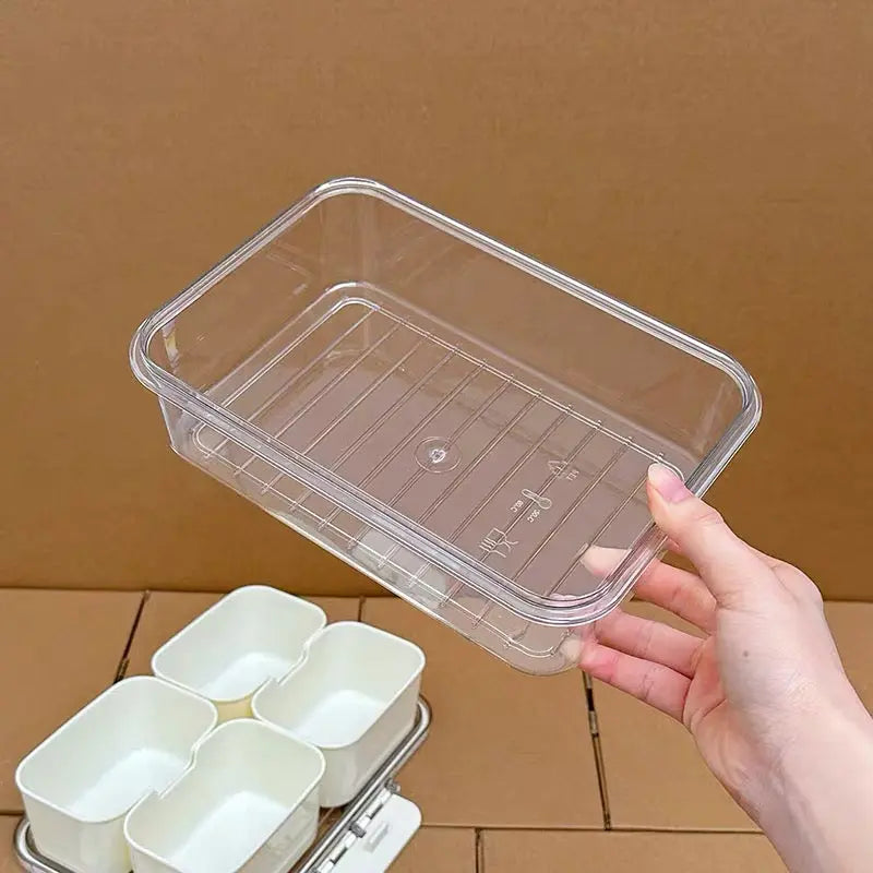 4-Compartment Airtight Food Storage Box