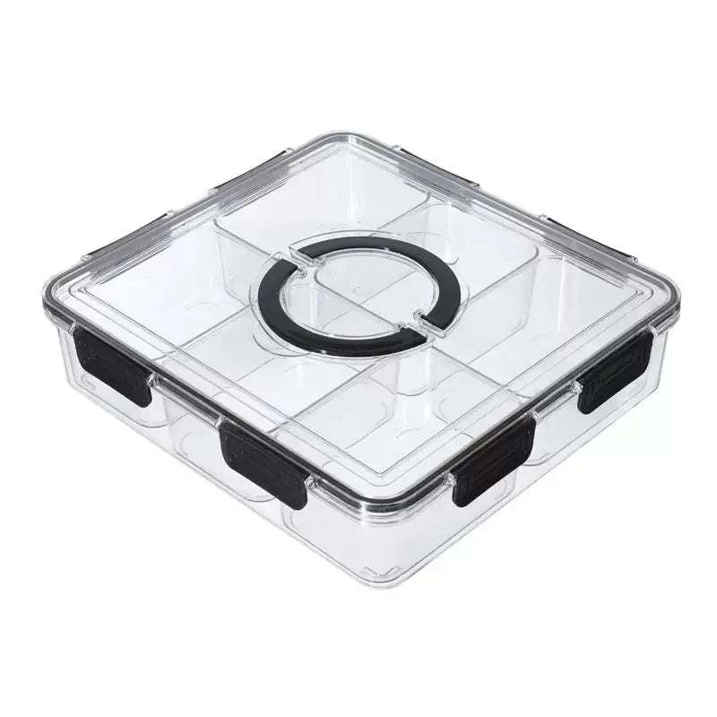 Multi Compartment Spice & Dry Food Storage Organizer Box