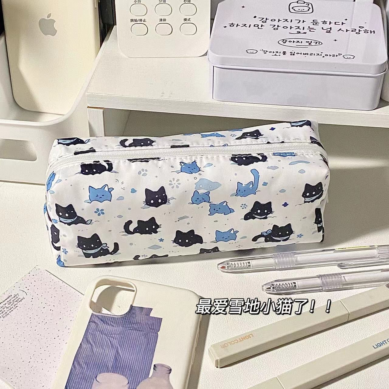 All Over Cat Print Stationery Pouch
