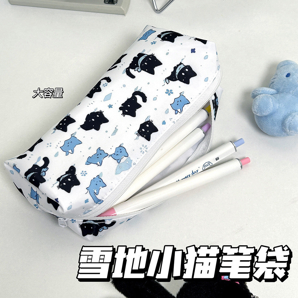 All Over Cat Print Stationery Pouch