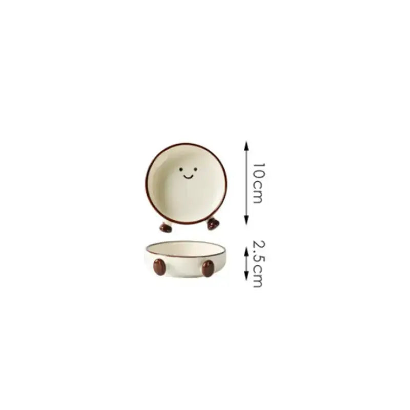 Cute Smiley Ceramic Dinnerware Collection Sparkels   Sparkels