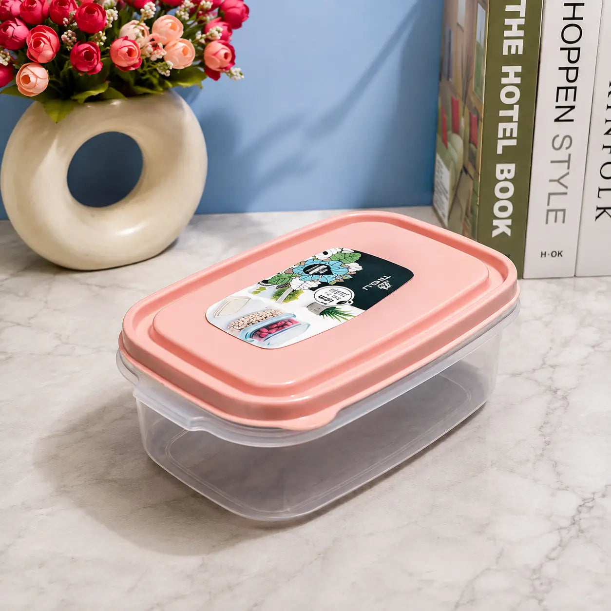 3-Piece Rectangular Food Storage Container Set with Lids