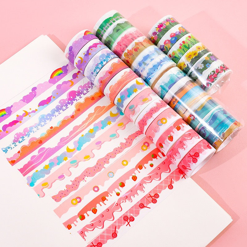 Cloud Forest Landscaping Washi Tape Decoration Scrapbooking DIY Material Diary Album Photocard Collage Journal Masking Tapes