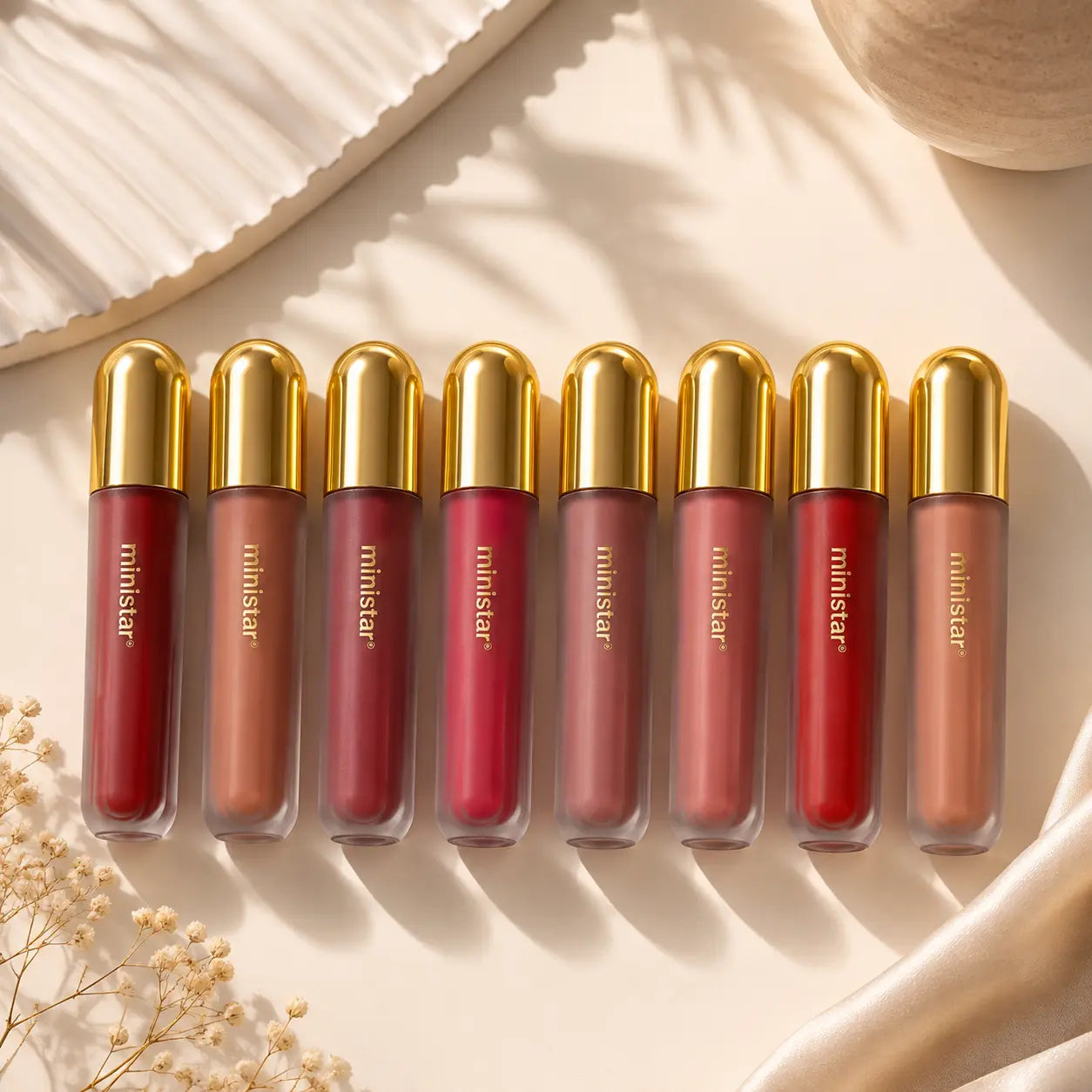 Velvet Matte Lip Gloss – 8 Shades