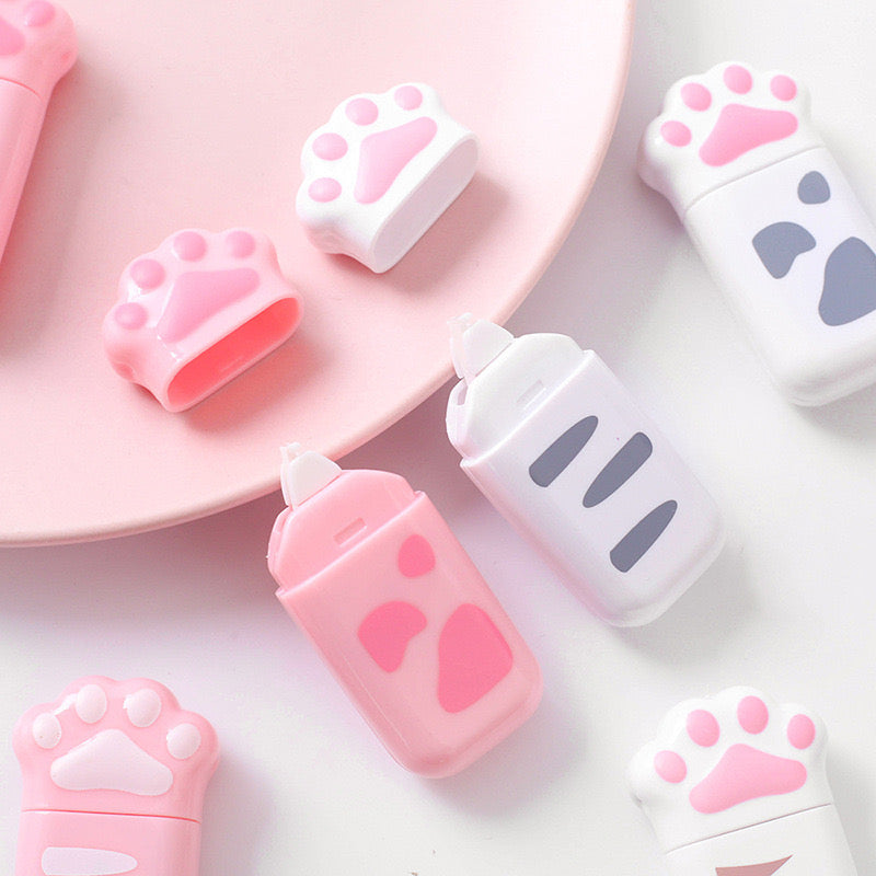 Kawaii Cute Paw Shape Correction Tape