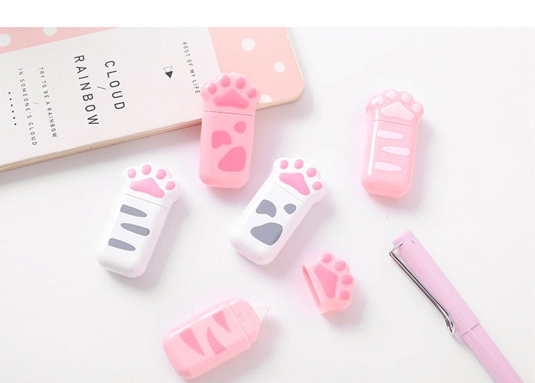 Kawaii Cute Paw Shape Correction Tape