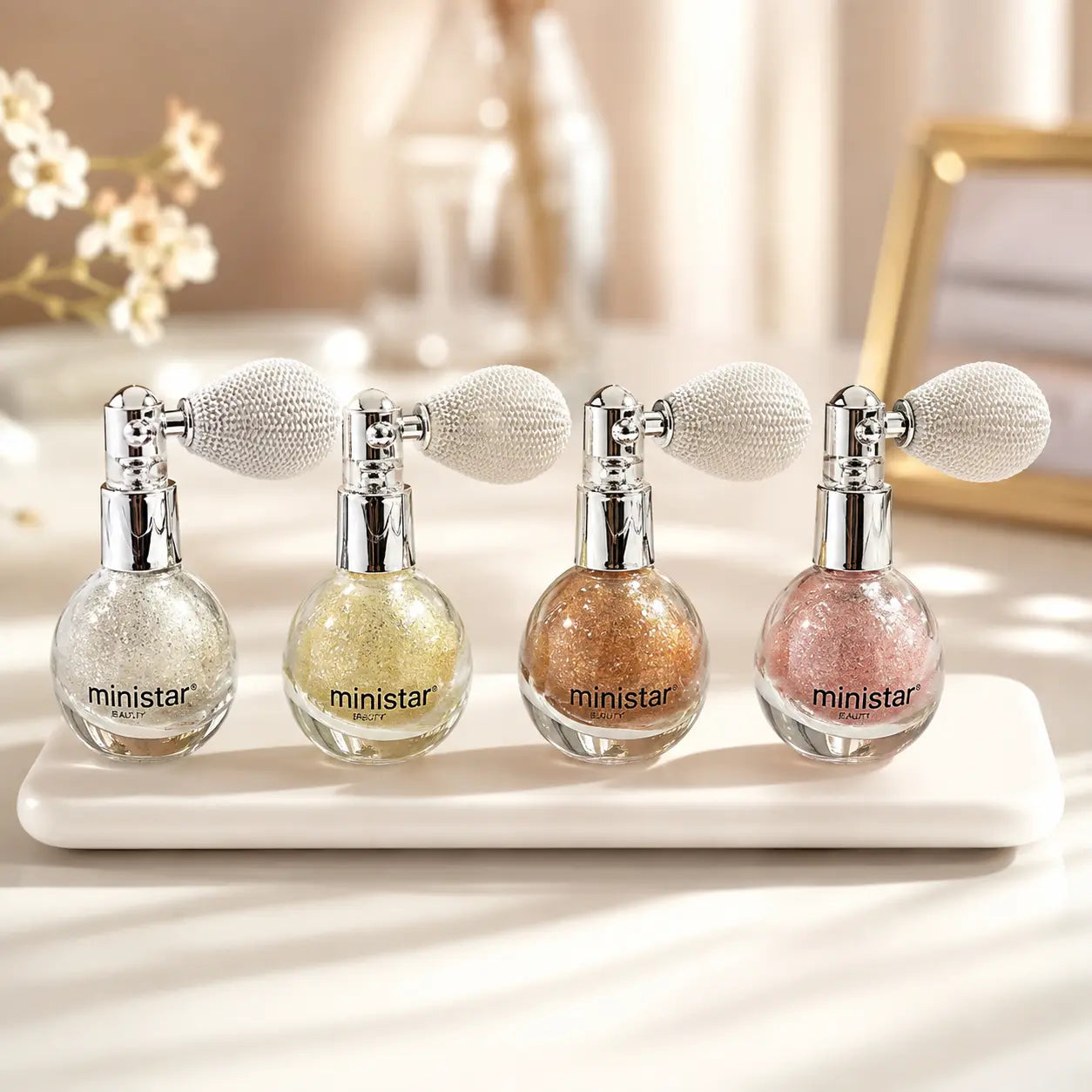 Professional Shimmer Highlighter Spray 4 Shades
