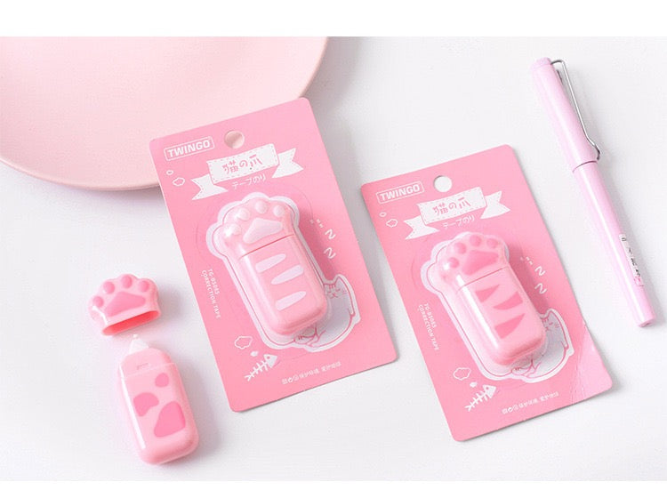 Kawaii Cute Paw Shape Correction Tape