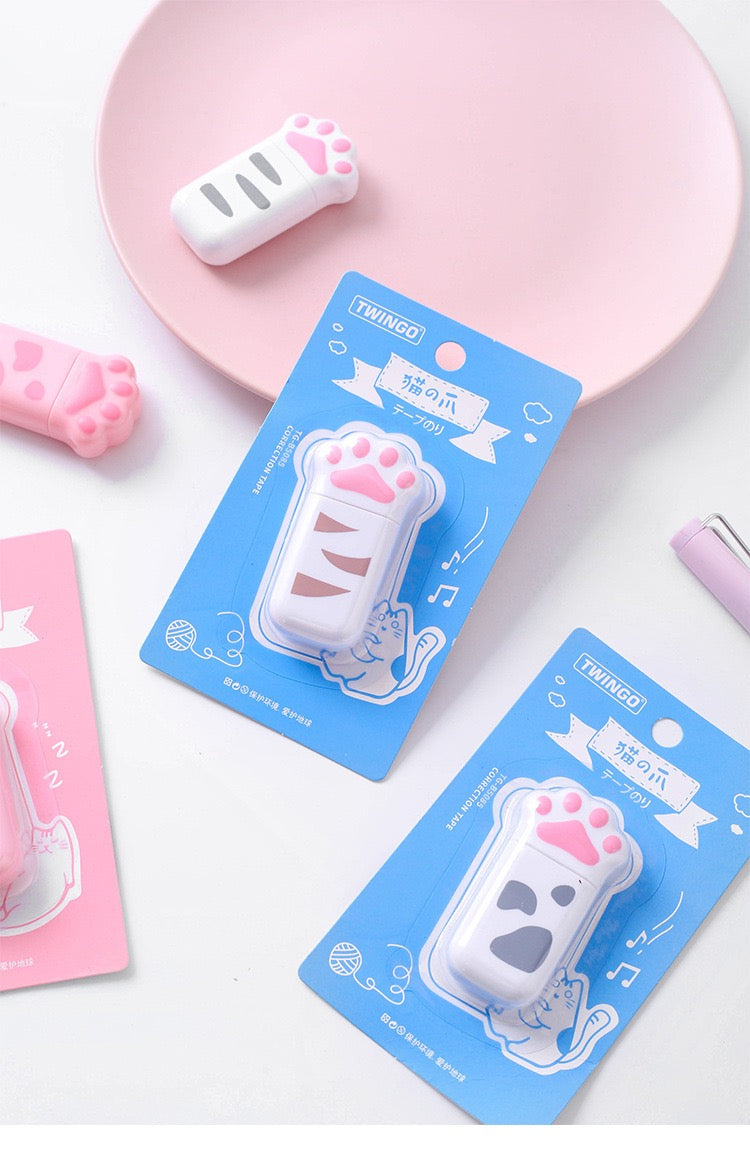 Kawaii Cute Paw Shape Correction Tape