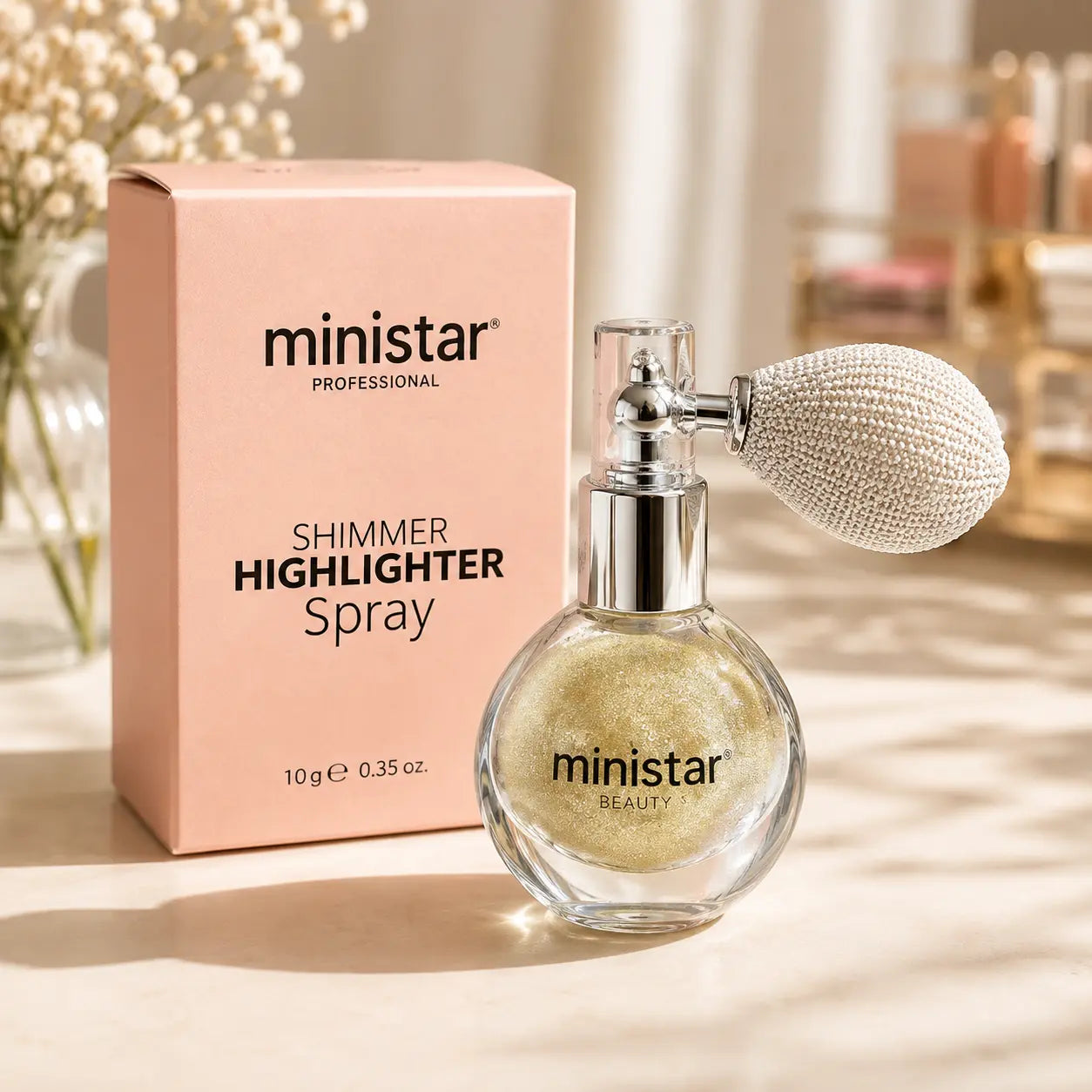 Professional Shimmer Highlighter Spray 4 Shades