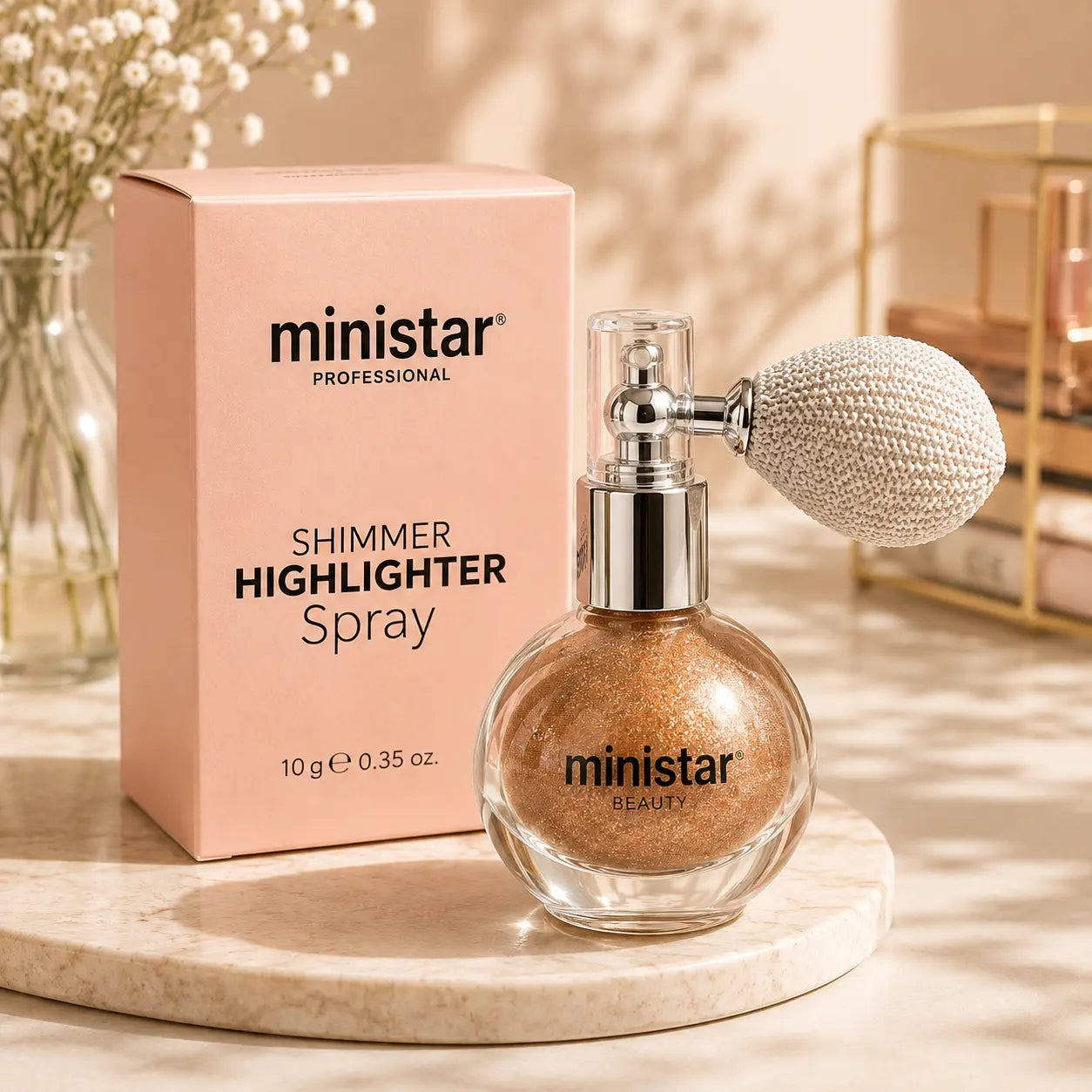 Professional Shimmer Highlighter Spray 4 Shades