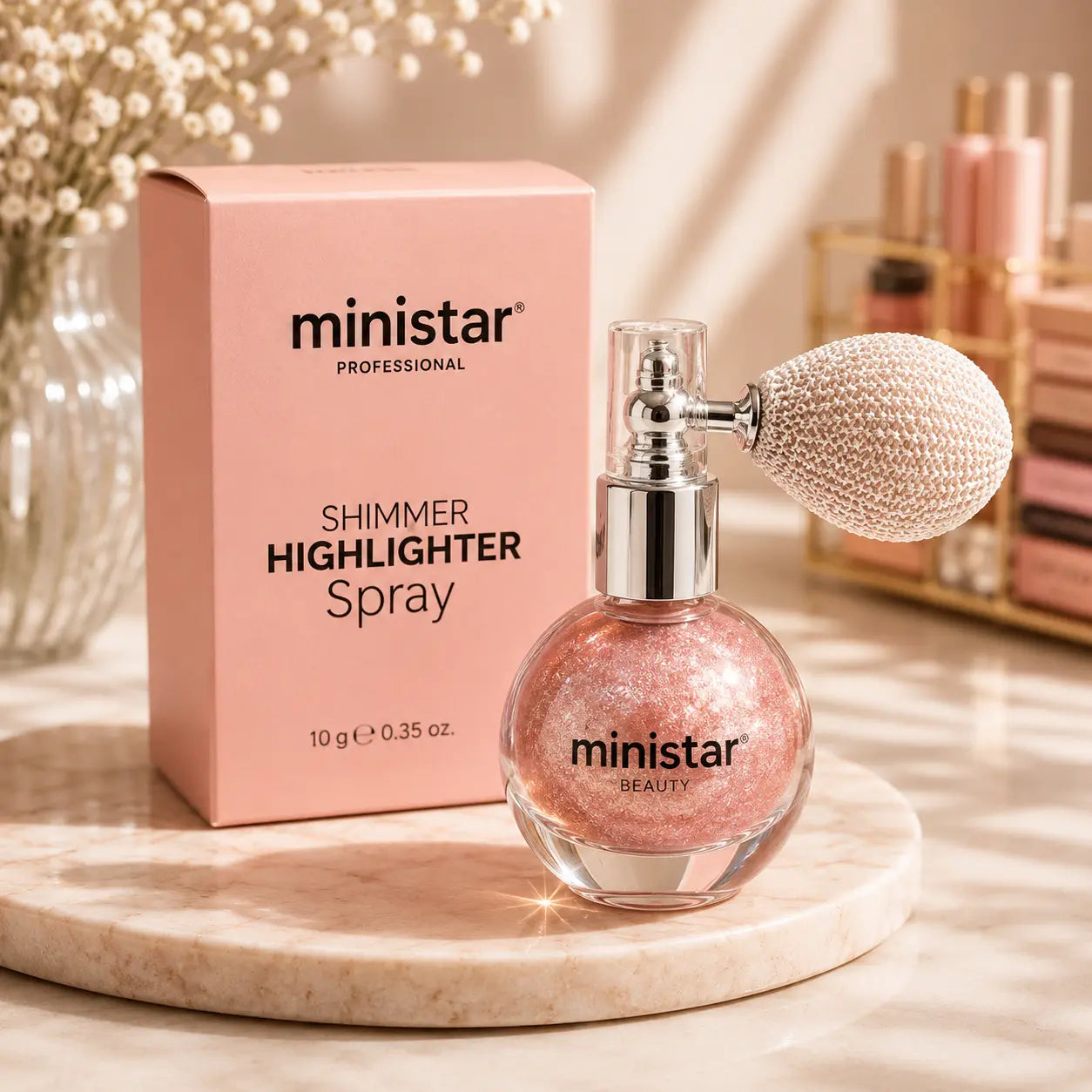 Professional Shimmer Highlighter Spray 4 Shades