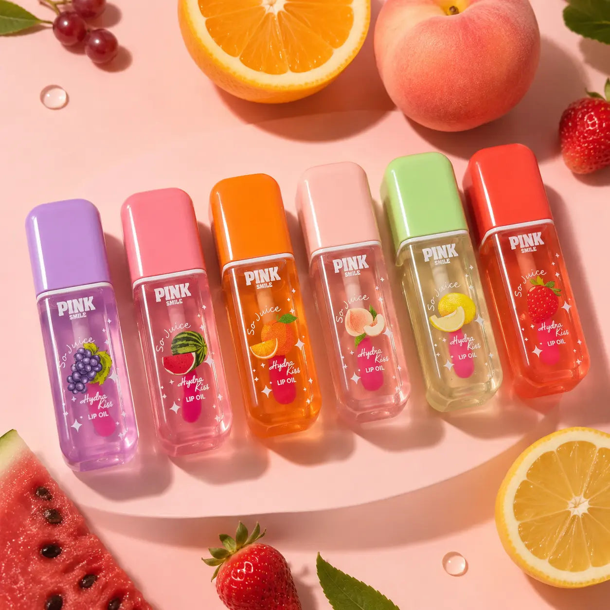 PINK Smile So Juice Hydra Kiss Fruit Lip Oil 6 Flavors