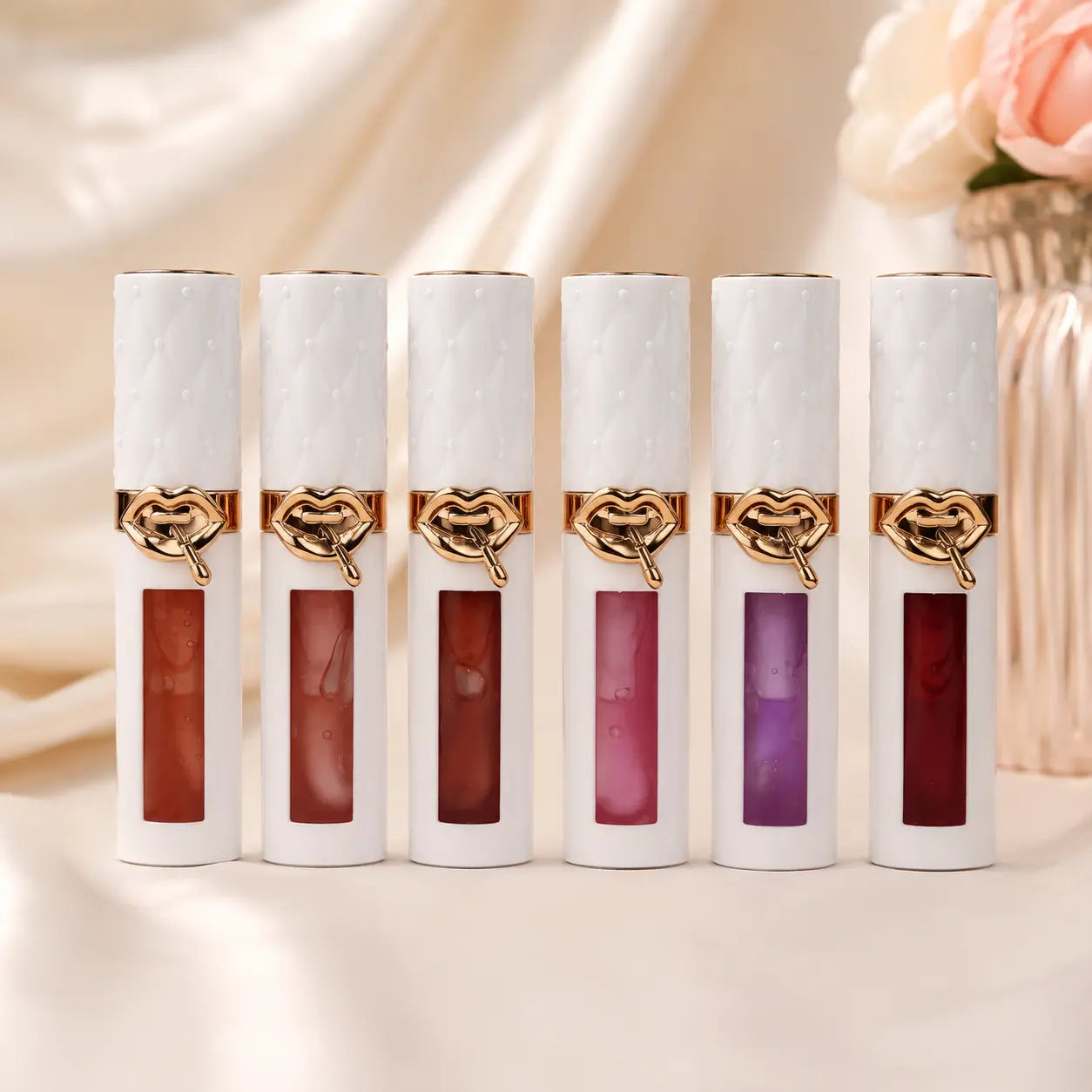 Glitter Lip Gloss 6 Shimmer Shades