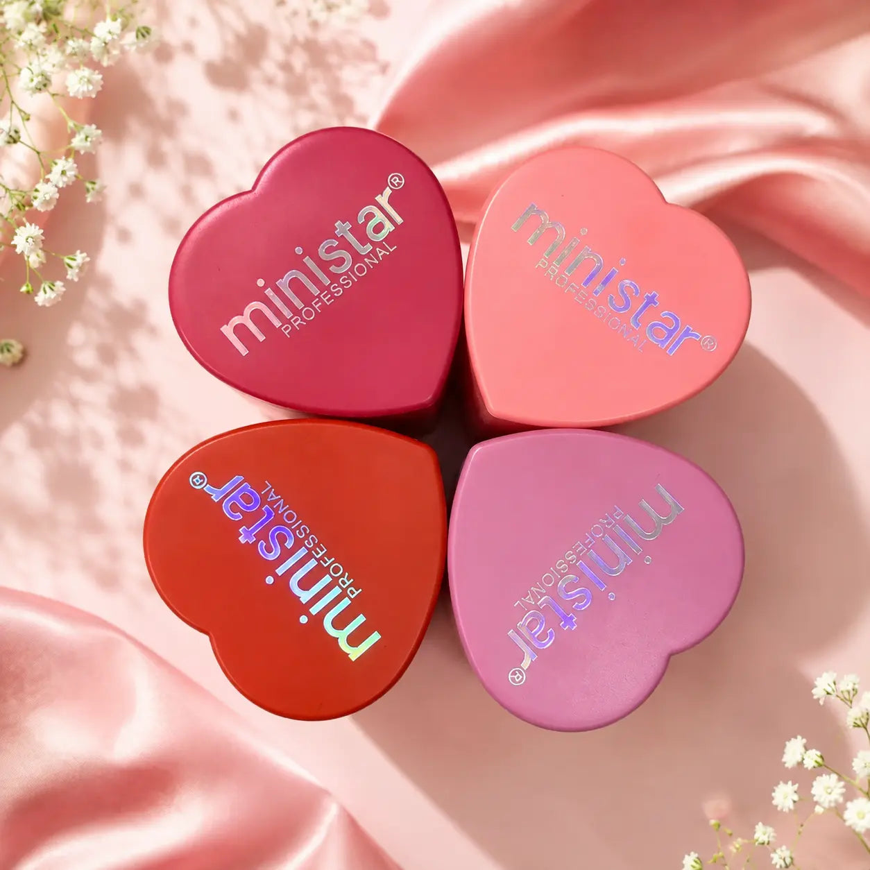 Heart-Shaped Color Changing Lip Balm 4 Shades