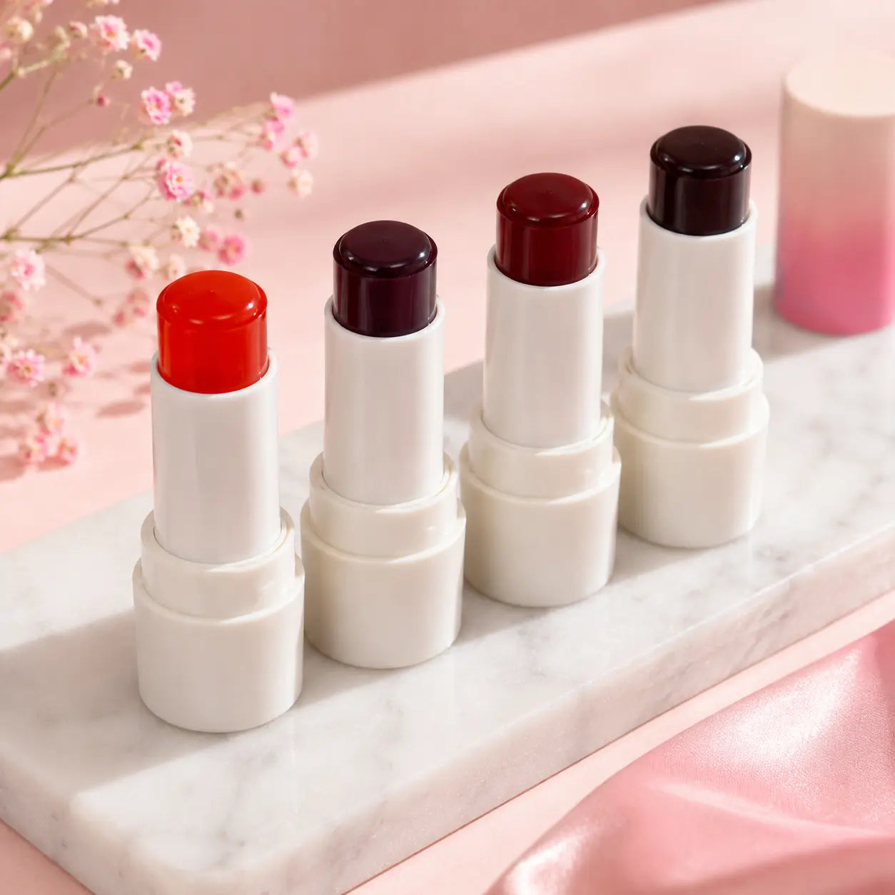 Heart-Shaped Color Changing Lip Balm 4 Shades