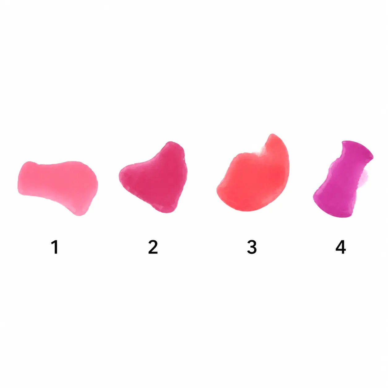Heart-Shaped Color Changing Lip Balm 4 Shades