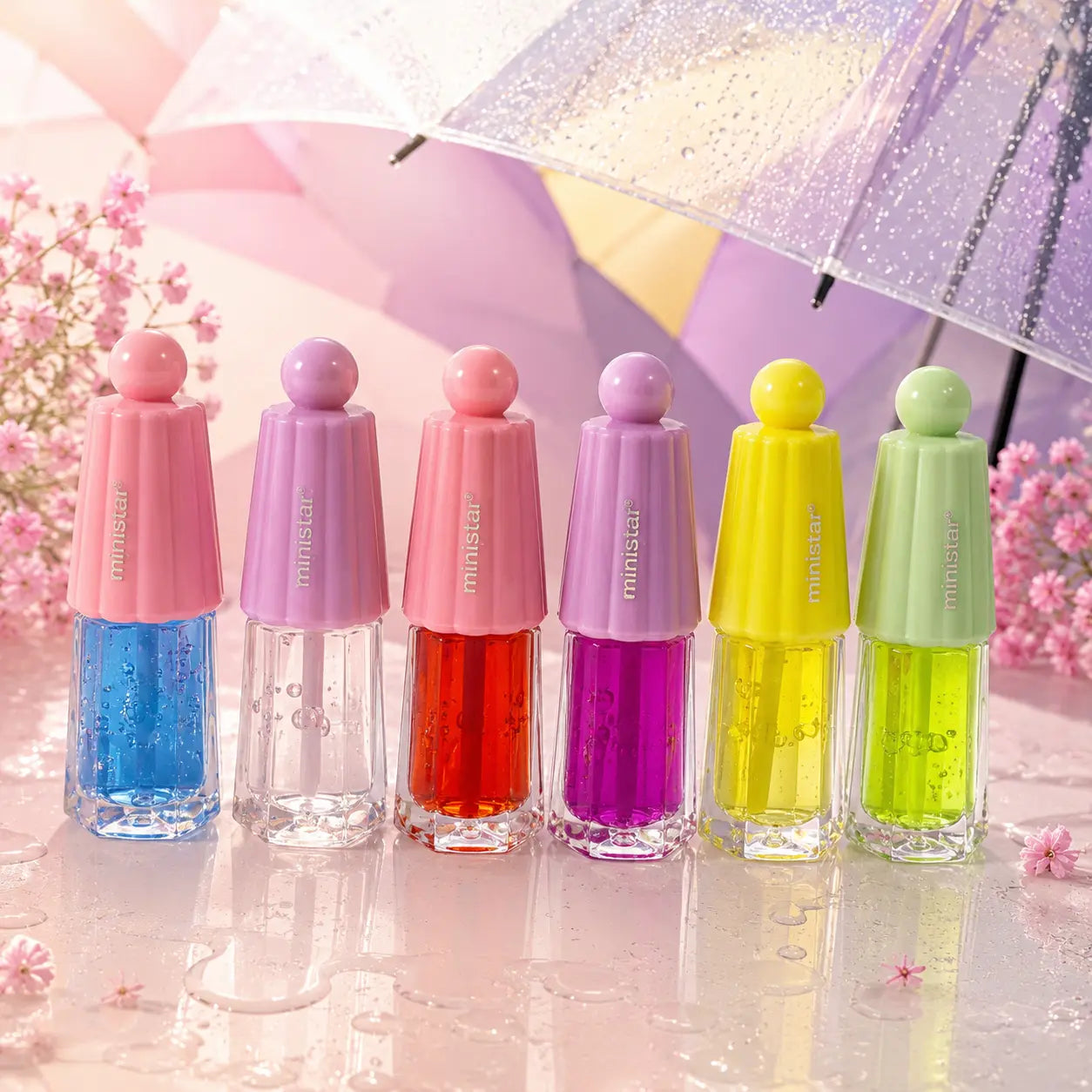Jelly Pop Hydrating Lip Oil Gloss 6 Colors